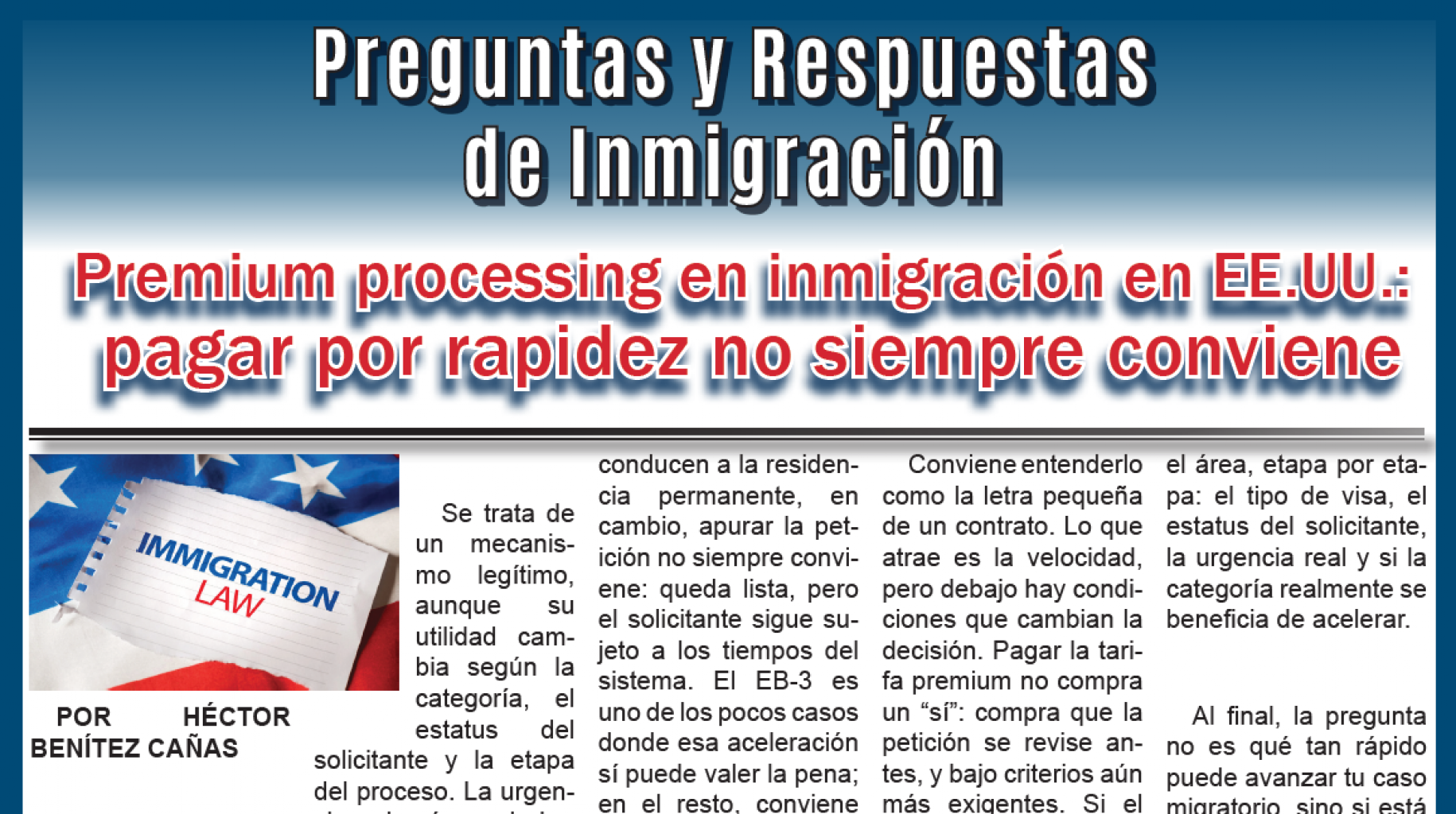 Premium processing en inmigración en EE.UU.: pagar por rapidez no siempre conviene